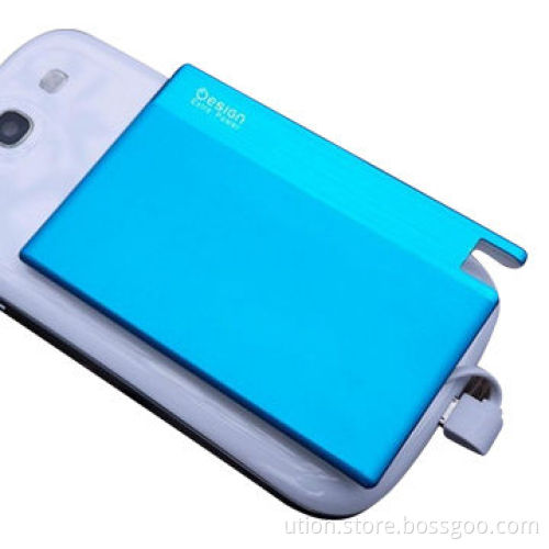 Ultra-thin manual aluminum alloy power bank with USB flash drives, 850mAh, free samples and logo